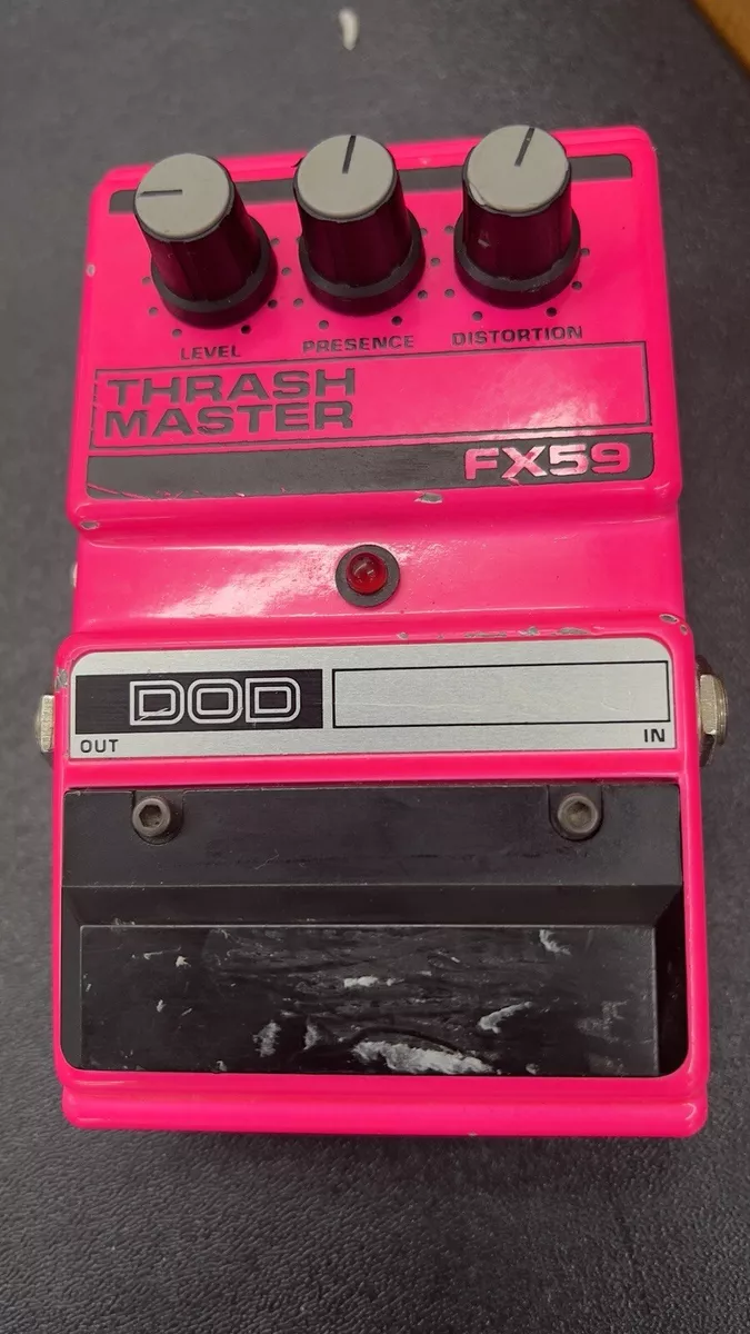 DOD FX59 Thrash Máster Distortion Guitar Effect Pedal Vintage From 80s Or  90s