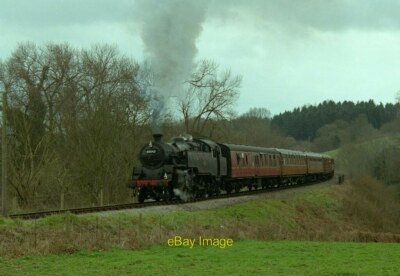 Photo 6x4 80043 at Hay Bridge Severn Valley Railway 80043 approaches Hay  c2002