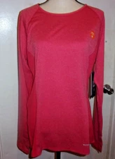 White Sierra Womens Top Sleek Rock Raglan Base Layer Long Sleeve Size L (B98)