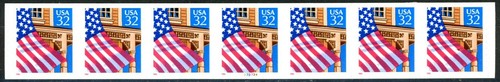 Flag Over Porch S/A Dated Red 1996 PNC7 PL 33333A Scott's 2915A - Picture 2 of 2