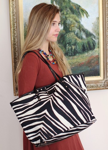 kate spade zebra tote