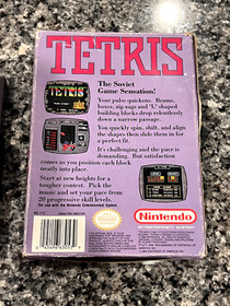 Videojuego Puzzle TETRIS Nintendo NES, Con Caja, Espuma de Poliestireno y Estuche