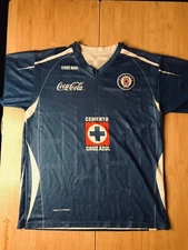 Deportivo Cruz Azul—Medium—Blue Shirt/Jersey—Football/Soccer—Telcel