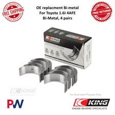 King AM-Series Rod Bearing Set 4 Pairs STD For Toyota Corolla / Tercel #CR429AM