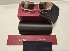NEW Cartier:Premier De Cartier White Frame Aviator CT0053S