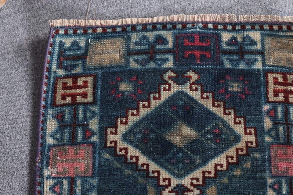 1.5x2.8 ft Small Rugs, Vintage Rugs, Antique Rugs, Turkish Rug