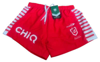 St George Dragons Players Alternate Shorts Sizes 3XL - 7XL Red NRL Classic 25