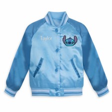 NWT Disney Store Stitch Varsity Jacket Girl No name on Jacket Many sizes