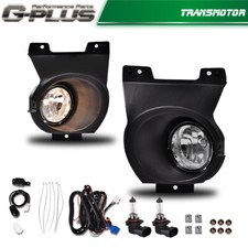 Pair Front Bumper Driving Lamps Fog Lights Wbezel For Ford F150 F-150 2011-14
