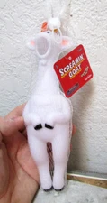 Screaming Goat, 9 inch tall squeeze novelty toy, squeezable squeaky fun!