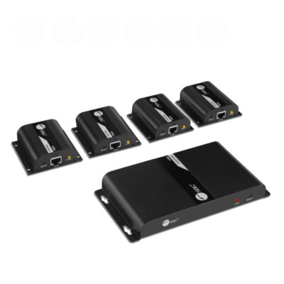 SIIG 4-Port HDMI Extender Splitter (1x4) over Cat6 with IR - 40m 1080p Full HD