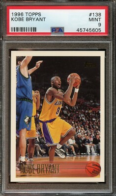 1996 Topps KOBE BRYANT Rookie #138 PSA 9 MINT | eBay