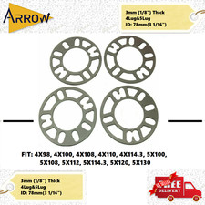 4pcs Universal Wheel Spacer Fit 4 Lug 5 Lug Thickness 3mm 18