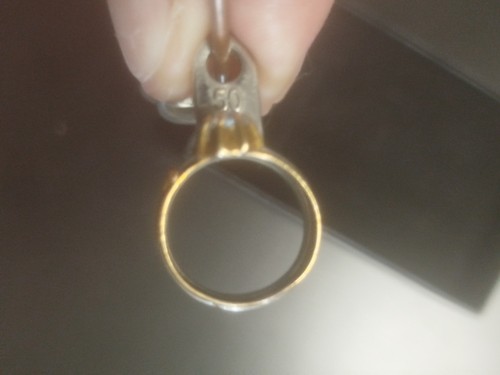 Ancienne Bague solitaire pierre transparente sertie griffes A IDENTIFIÉ Taille50 - Photo 9/23