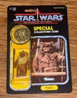 1984 PotF Paploo Figure Ewok w Coin Last 17 NEW MOC Vintage Star Wars NEW