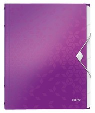 Image of Leitz A4 Divider Book, Holds Up to 200 Sheets, Integrated Index with 6 Compartme