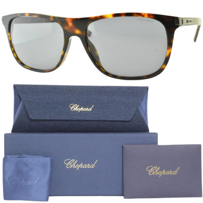 NEW!! CHOPARD SCH294 722F 57-16-145 Havana Square Full Rim Unisex Sunglasses