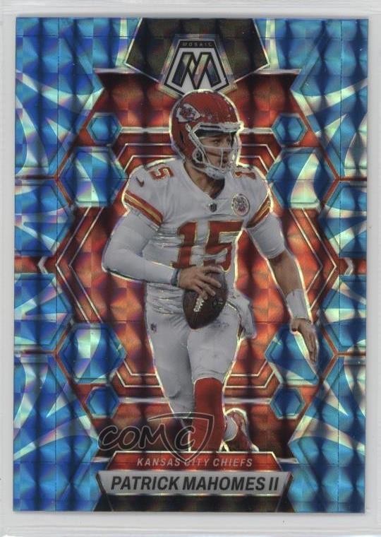 2023 Panini Mosaic Reactive Blue Mosaic Prizm Patrick Mahomes II #109 2s2