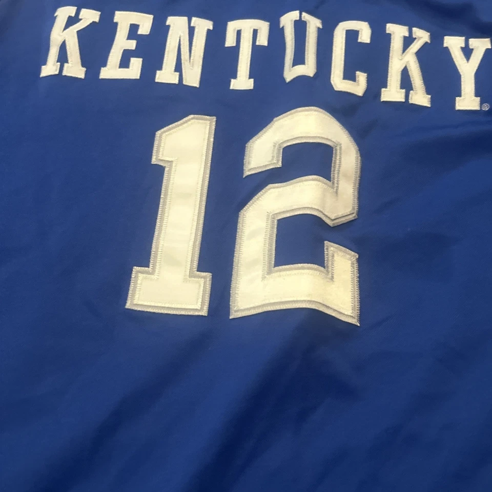 Camiseta deportiva de baloncesto Kentucky Wildcats Nike Elite para hombre M azul #12 2010 cosida Foto 4 de 4