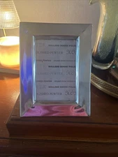 Holland Boone Polished Pewter Photo Frame. Holds A 4x6 Photo