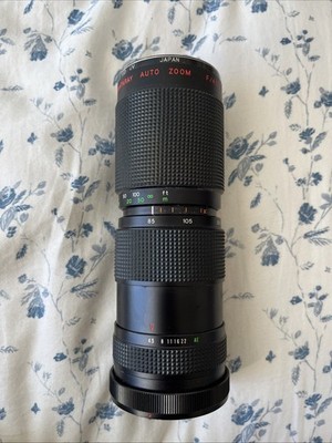 Quantaray 85-210mm f/4.5 Manual Focus Auto Zoom Lens Pro 550 Japan