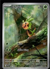Chespin 087/086 Holo Illustration Rare Chaos ...