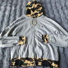 1St Camo A Bathing Ape Full Zip Hoodie L