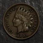1908 S  Indian Cent Choice VF   Lot  2425
