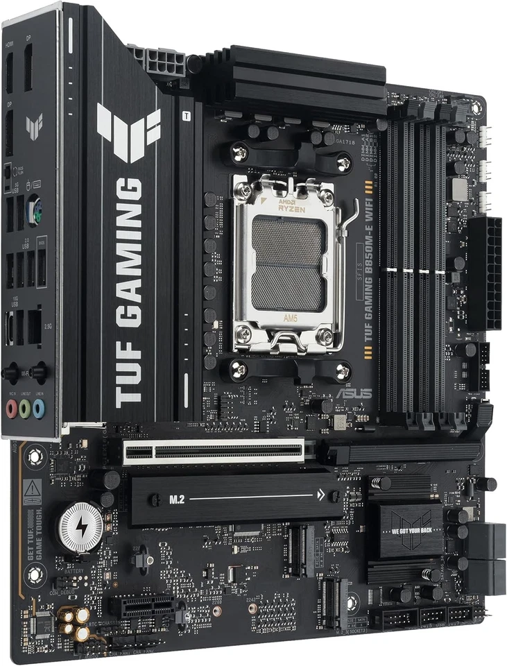 ASUS TUF B850M-E Gaming Wi-Fi AMD Micro-ATX Motherboard, 8+2+1 Power Stages, DDR - Image 4 of 4