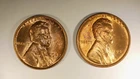 1942 and 1945 Wheat Pennies ~ Red Uncirculated pair