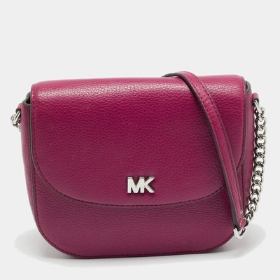 Michael Kors Umhängetasche Mott Magenta Leder