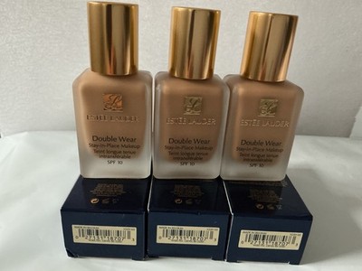 3xEstée Lauder Double Wear Stay-in-Place Foundation 4N1 SHELL BEIGE Old Formula