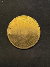 (N4) Antique French Mantle Clock Large Size Brass Back Door Rear Bezel Part Japy