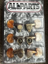 ALLPARTS, 6x Tuning Pegs For Stringed Instruments, Guitar, Cigar Box Builds, Etc