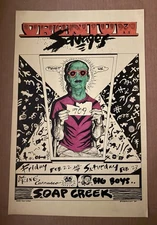 BIG BOYS, JOE KING CARRASCO & URANIUM SAVAGES POSTER - SOAP CREEK Austin TX 1980