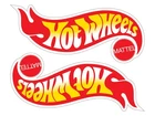 2x Hot Wheels Logo Die Cut Laminated Vinyl Decal Sticker Choose Sizes racing