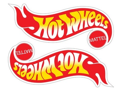 2x Hot Wheels Logo Die Cut Laminated Vinyl Decal Sticker Choose Sizes racing