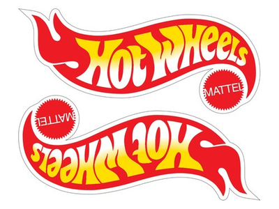 #ad 2x Hot Wheels Logo Die Cut Laminated Vinyl Decal Sticker Choose Sizes racing $1.95
