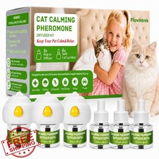 Cat Calming Pheromone Diffuser Kit for Cats Refill, Long-Lasting 180 Days Sup...