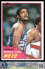 1981-82 Topps #E79 Maurice Lucas New Jersey Nets 81.BB