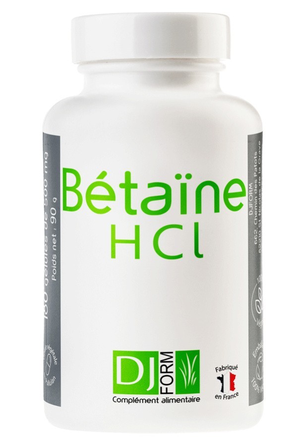 Bétaïne HCl complément alimentaire de digestion gastrique en gélule