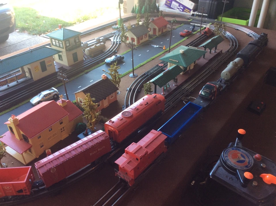 Lionel O Gauge Layout and 2 Trains - Image 3 of 4