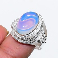 Milky Opalite Gemstone 925 Sterling Silver Jewelry All Size Ring For Gift