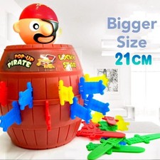 Pop-Up Pirata Juego de Mesa Divertido Juguete para Niños y Niñas, Cubo Pirata, Edades 4 en adelante