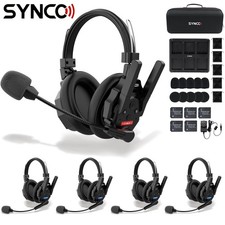 SYNCO XTalk XMax5 X5 500m Dual-Ear Wireless Intercom Headset System Full Duplex