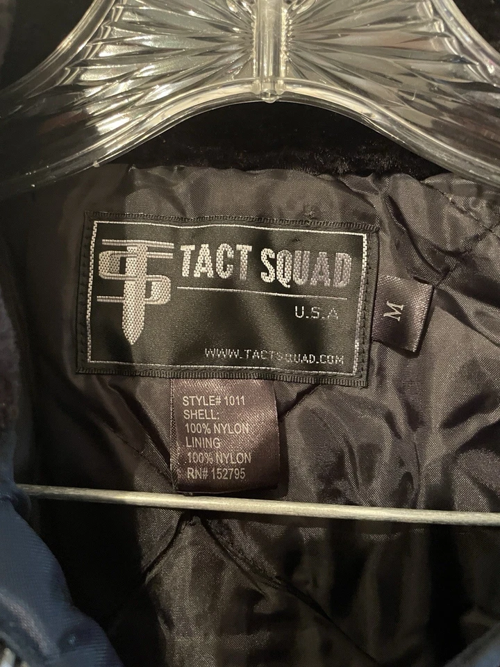 NWT- Tact Squad- Security Parka with removable hood -Navy/Black -Medium - Image 4 of 4