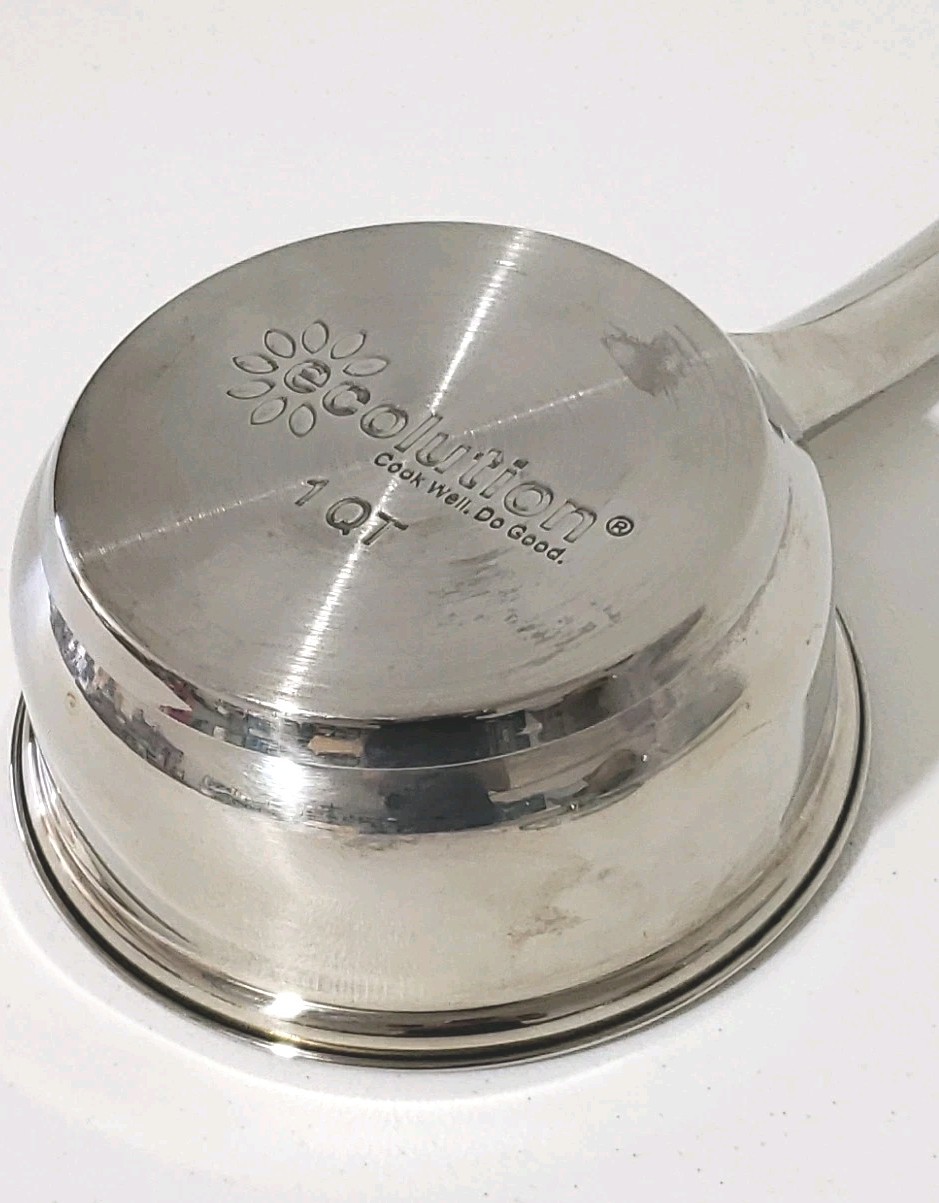 Ecolution Classic 1 qt Stainless Steel Saucepan with Lid