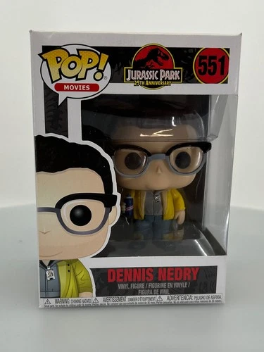 Funko POP! Movies Jurassic Park Dennis Nedry #551 Vinyl Figure NOT MINT