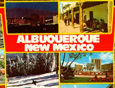 Vintage Postcard Multiple Views Albuquerque New Mexico NM