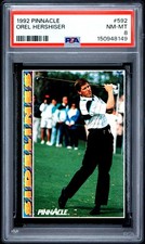 1992 PINNACLE #592 OREL HERSHISER PSA 8